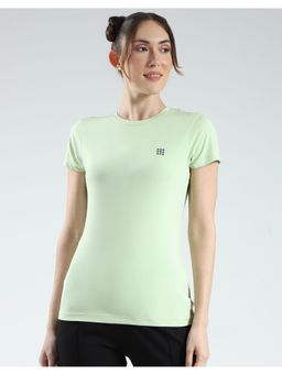 Rock.it - Womens Solid Round Neck T-shirt - Green