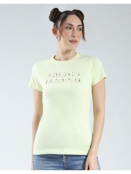 Rock.it - By Womens Crew Neck T-shirt - Yellow