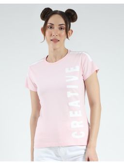 Rock.it - By Womens Round Neck T-shirt - Pink