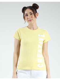 Rock.it - Womens Round Neck T-shirt - Yellow