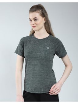 Rock.it - Womens Solid Round Neck T-shirt - Green