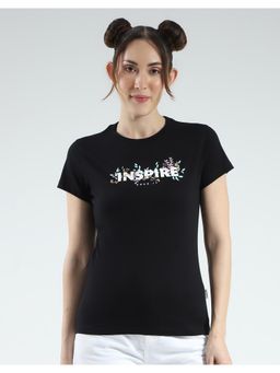 Rock.it - By Womens Crew Neck T-shirt - Black