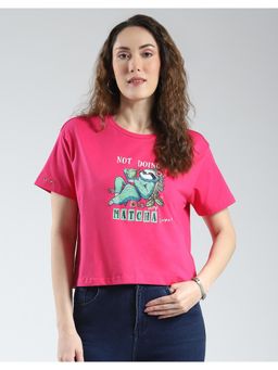 Monte Carlo - Womens Round Neck T-shirt - Magenta