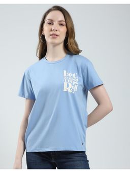 Monte Carlo - Womens Round Neck T-shirt - Blue
