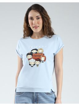 Monte Carlo - Womens Round Neck T-shirt - Blue