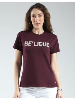 Monte Carlo - Womens Crew Neck T-shirt - Purple