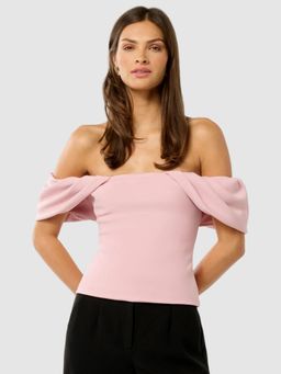 Forever New - Jacinta Off Shoulder Top - Pink