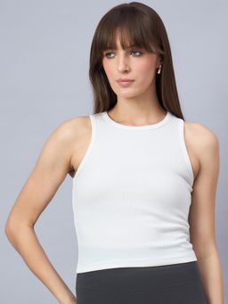98 Degree North - Cotton Crop Top - Off White