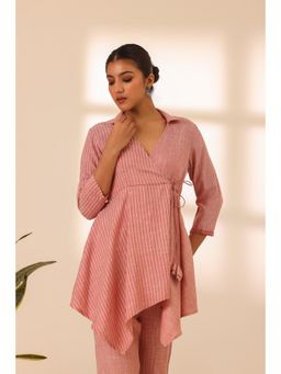 Alaya by Stage3 - Rangrez Blossom Breeze Tunic Top - Pink