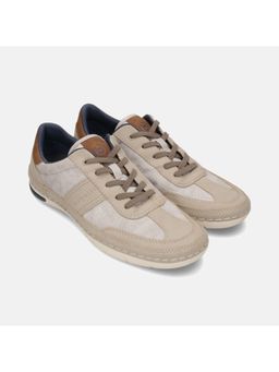 Bugatti - Glenans Beige Men Stitched Sneakers