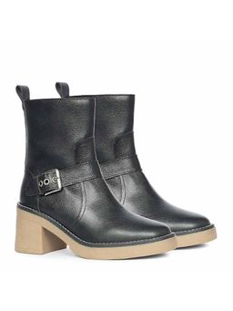 Saint G - Women Black Leather Casual Boots