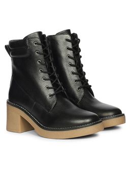 Saint G - Women Black Leather Casual Boots