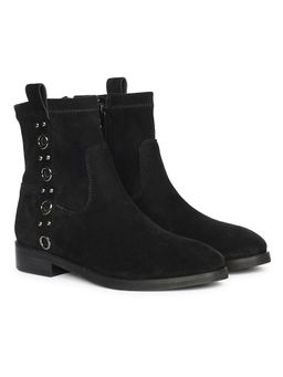 Saint G - Women Black Leather Casual Boots