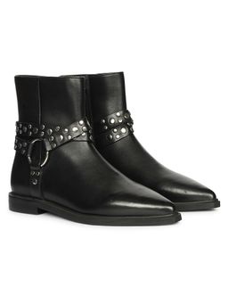 Saint G - Women Black Leather Casual Boots