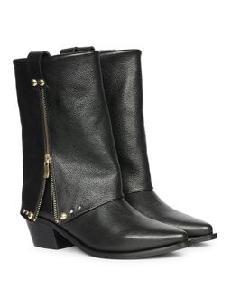 Saint G - Women Black Leather Casual Boots