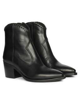 Saint G - Women Black Leather Casual Boots