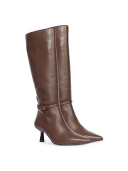 Saint G - Women Brown Leather Long Casual Boots