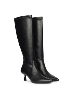 Saint G - Women Black Leather Long Casual Boots