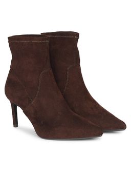 Saint G - Women Brown Stretch Suede Casual Boots