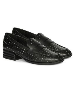 Saint G - Women Black Leather Loafers