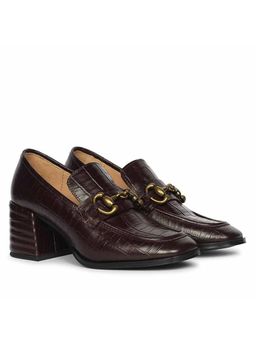 Saint G - Women Burgundy Leather Loafers