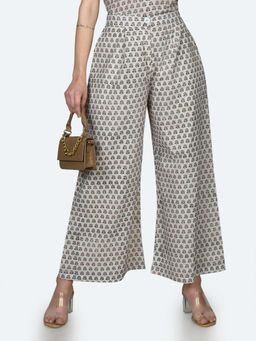 Zink London - Women White Printed Pant