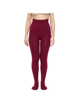 BRACHY - Maroon Slim Fit Brachy Warm Thick Fur Winter Thermal Stocking