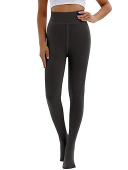 BRACHY - Grey Full Legs Thigh High Stockings