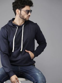 Campus Sutra - Blue Printed Sweatshirt