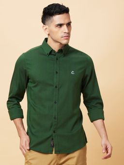 Being Human - Men Green Solid Shirt