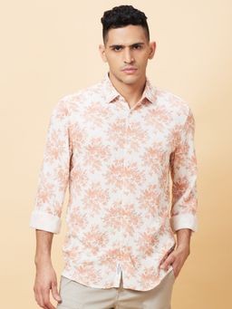 Being Human - Men Orange Printed Shirt