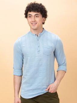 Being Human - Men Blue Solid Shirt