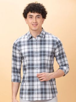 Being Human - Men Grey Checks Shirt