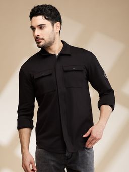 Being Human - Men Black Solid Shirt