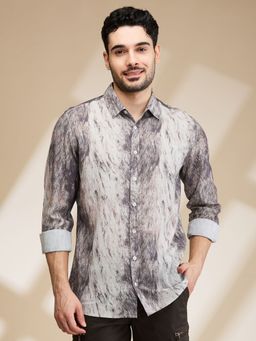 Being Human - Men Brown Printed Shirt