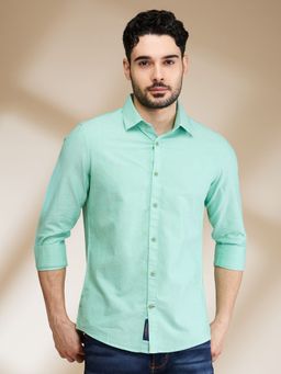 Being Human - Men Green Solid Shirt