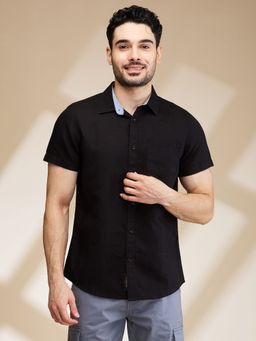 Being Human - Men Black Solid Shirt