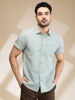 Being Human - Men Pista Green Solid Shirt