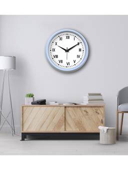 Olive Tree - Solid/Plain Plastic Wall Clock - White