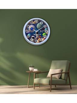 Olive Tree - Graphic Plastic Wall Clock - Multi-Color