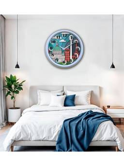 Olive Tree - Nature Plastic Wall Clock - Multi-Color