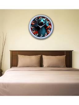 Olive Tree - Graphic Plastic Wall Clock - Multi-Color