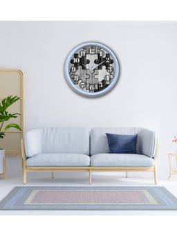 Olive Tree - Geometric Plastic Wall Clock - Grey