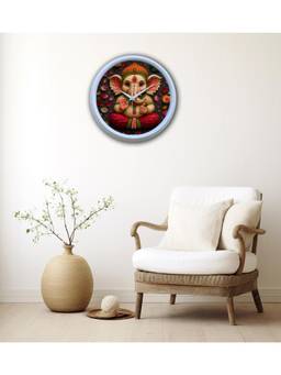 Olive Tree - Graphic Plastic Wall Clock - Multi-Color