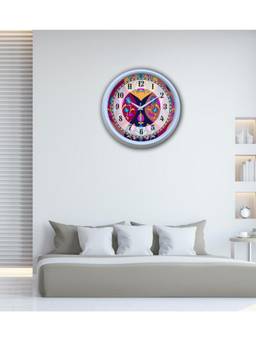 Olive Tree - Floral Plastic Wall Clock - Multi-Color