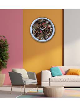 Olive Tree - Floral Plastic Wall Clock - Multi-Color