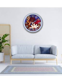 Olive Tree - Floral Plastic Wall Clock - Multi-Color