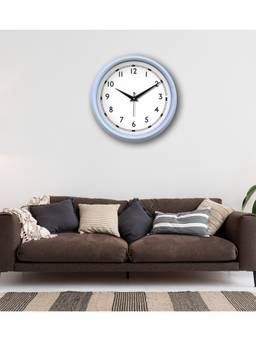 Olive Tree - Solid/Plain Plastic Wall Clock - White
