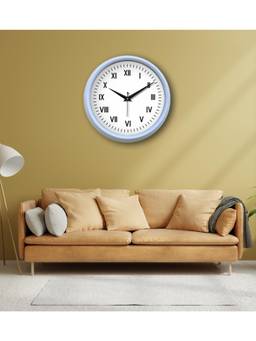 Olive Tree - Solid/Plain Plastic Wall Clock - White