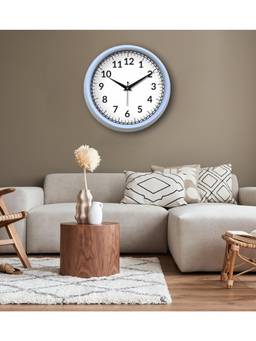 Olive Tree - Solid/Plain Plastic Wall Clock - White